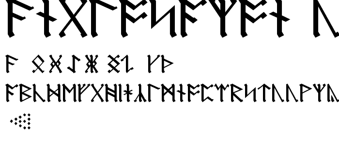 AngloSaxon Runes font